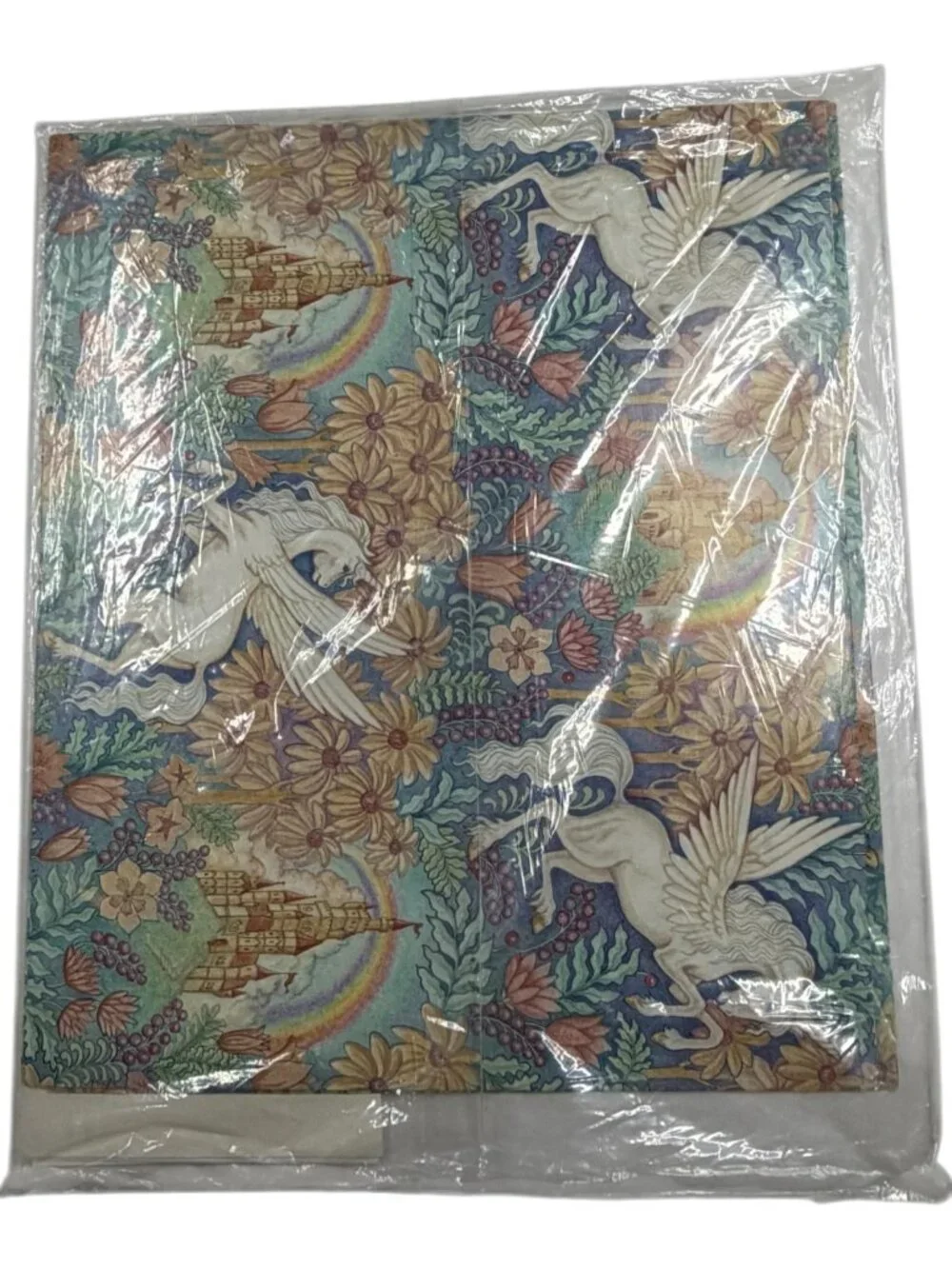 A Little Magic Unicorn Fantasy Gift Wrap 2 Sheets/Cards from Current 1990 NOS